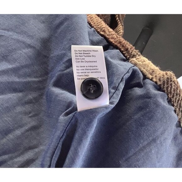 JACHS New York Men Medium Poly/Wool Blend Lined Shirt Jacket Brown Heavy Size XL - Picture 7 of 8